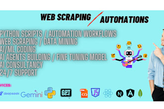 python bot, ai agents, automations, llms integration