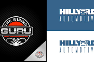 design automotive, car detailing auto repair workshop raching logo
