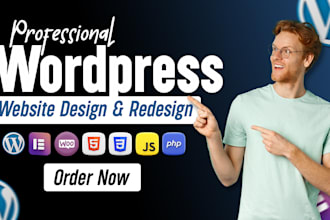 create rebuild or redesign wordpress website or business website design