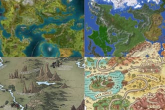 create fantasy map for game book rpg campaign board game dnd novels map design