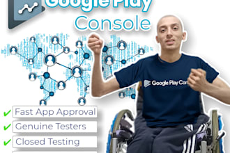 provide real testers for goole play console closed testing