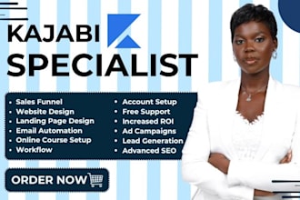 setup kajabi email automation, kajabi workflow, sales funnel, online course