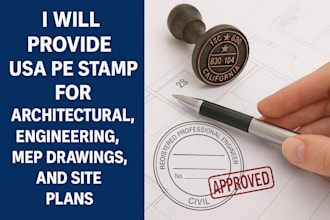 licensed architect pe stamp, south carolina, north carolina  for city permit