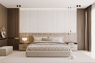 decorate realistic modern interior design 3d villa home decore rendering