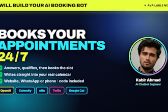 build an ai appointment booking chatbot and ai receptionist for your business