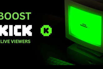 boost kick live viewers with chatters organically