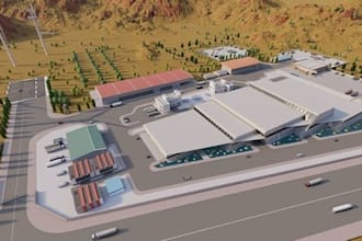 design and 3d modelling warehouse, factory, industrial buildings and facility