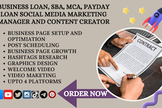 business loan sba payday loan social media marketing manager content creator