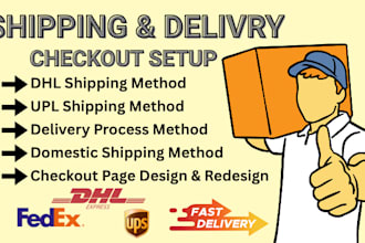 do fedex dhl, ups, shipping delivery process into bigcommerce, squarespace error