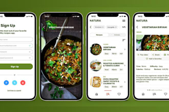 build a subscription based recipe or cooking app with video and shopping list
