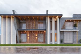 do architectural realistic 3d rendering and modeling revit