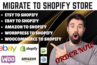 convert squarespace, opencart, woocommerce, wix, wordpress to shopify migration