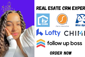 do follow up boss, lofty crm, real estate idx website, kv core, chime