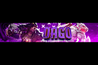 design an awesome youtube banner