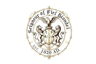 design luxury heraldic, coat of arms logo