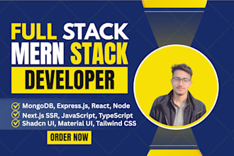 build full stack, mern stack web applications, websites