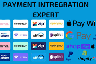 do payment gateway integration stripe, paypal, crypto shopify wix