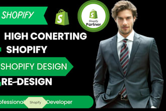 do shopify website design, redesign or conversion optimization