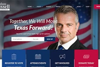 design political website political campaign election website campaign website