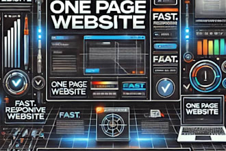 build a fast, responsive one page website or landing page