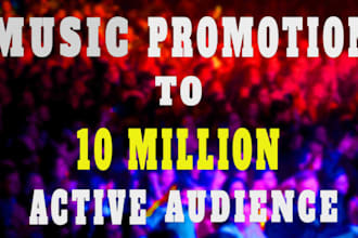 promote spotify album promotion for lofi beat, amapiano music, soundcloud music