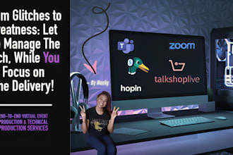 set up your virtual event via zoom webex or teams for a smooth start