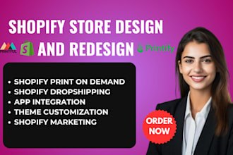 setup etsy shopify print on demand printful printify etsy store shopify store