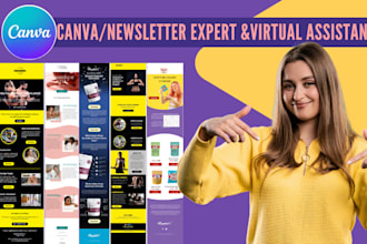 design editable canva newsletter, brevo, activecampaign, klaviyo newsletter