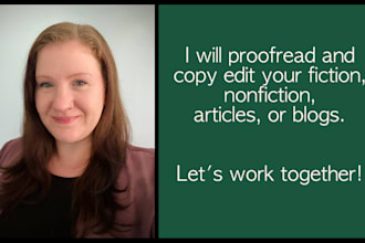 professionally proofread or copy edit your writing