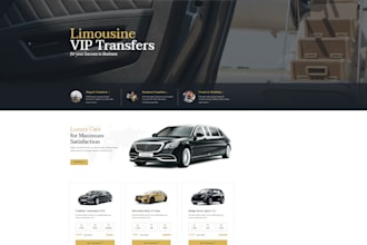 wordpress chauffeur limousine website deign taxi car dealer website design