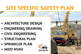 design fire site safety plan ,evacuation plan and hse plan ,health and safety