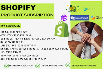 setup your giveaway contest via gleam viralsweep sweepstakes