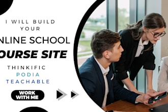 create a stunning custom online thinkific teaching course launch yours today