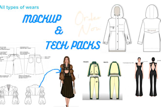 design clothing tech pack fashion tech pack flat sketch garment tech pack fashio