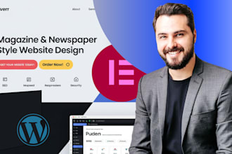 develop an online news portal, forum, or blog website on wordpress