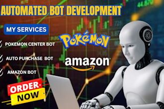 develop auto purchase bot pokemon, target, amazon, checkout, scalping bots