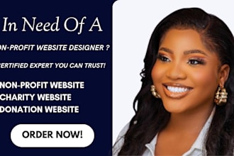 design a nonprofit, charity, ngo, 501c3, fundraising and donation website