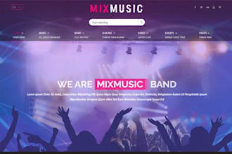 design music album shopify store video store record label website dj website
