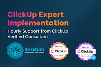 set up and optimize clickup for workflows tasks and automations