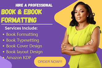 do ebook typesetting and design, book page layout design, picture book for KDP