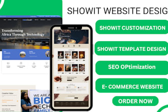 design and customize showit website showit template showit website customization