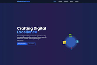 build a professional static or dynamic website