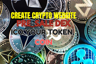 create crypto website, presale dex, token all in one