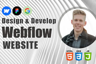 develop or design webflow website, figma to webflow, webflow expert