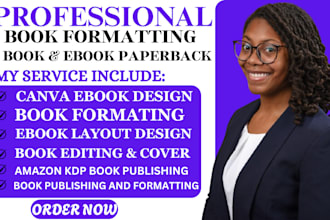 format your childrens books, fiction and nonfiction, ebook