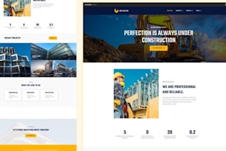 build a responsive construction, contractors and interior design wordpress webs
