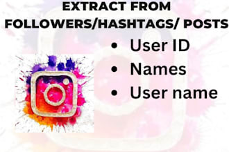 extract  instagram followers usernames names
