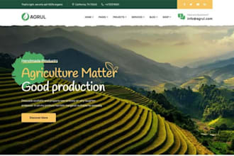 design responsive farmer website agriculture website fish farm website