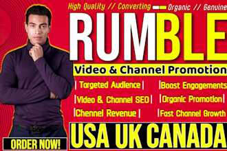 do rumble promotion, rumble video promotion, video marketing, rumble views