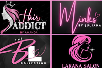 hair salon, beauty, cosmetic logo, hair extension, salon flyer brochure design